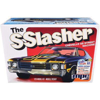 Skill 2 Model Kit Chevrolet Chevelle SS Street Machine "The SSlasher" 1/25 Scale Model by MPC Skill 2 Model Kit Chevrolet Chevelle SS Street Machine "The SSlasher" 1/25 Scale Model by MPC