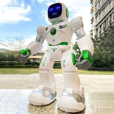 Ruko - 1088 Smart Robot for Kids toy, Large Programmable Interactive RC Robot with Voice Control, Gifts for boys and girls - Green Ruko - 1088 Smart Robot for Kids toy, Large Programmable Interactive RC Robot with Voice Control, Gifts for boys and girls - Green