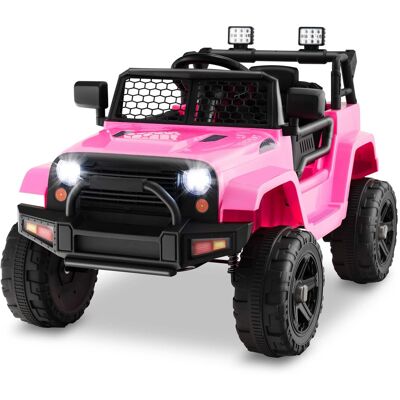 Costway - 12V Kids Ride On Truck Car Electric Vehicle Remote w/ Music & Light - Pink Costway - 12V Kids Ride On Truck Car Electric Vehicle Remote w/ Music & Light - Pink