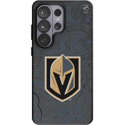 Keyscaper - NHL - Vegas Golden Knights Paisley Galaxy Magnetic Bump Case - S25 - Black Keyscaper - NHL - Vegas Golden Knights Paisley Galaxy Magnetic Bump Case - S25 - Black