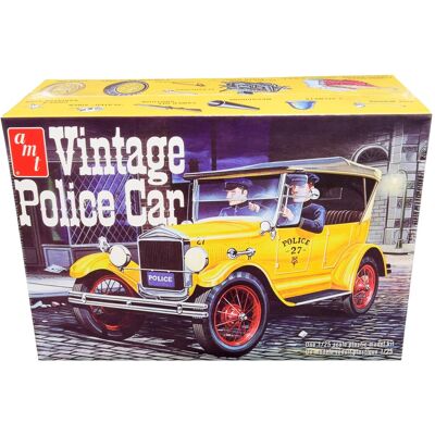 Skill 2 Model Kit 1927 Ford T Vintage Police Car 1/25 Scale Model by AMT Skill 2 Model Kit 1927 Ford T Vintage Police Car 1/25 Scale Model by AMT