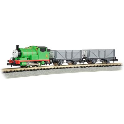 Bachmann - Trains - THOMAS & FRIENDS™ - PERCY and the TROUBLESOME TRUCKS Ready To Run Electric Train Set - N Scale Bachmann - Trains - THOMAS & FRIENDS™ - PERCY and the TROUBLESOME TRUCKS Ready To Run Electric Train Set - N Scale