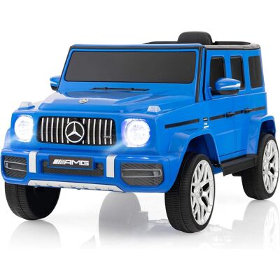 Costway - 12V Kids Ride On Car Licensed Mercedes Benz G63 Electric Vehicle with Remote Control - Blue Costway - 12V Kids Ride On Car Licensed Mercedes Benz G63 Electric Vehicle with Remote Control - Blue