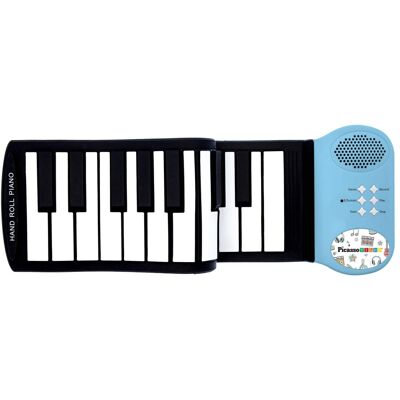 PicassoTiles - 3 PC, 49 Key Electronic Roll Up Piano, Educational Music Piano Toy for Kids 3+ Years PicassoTiles - 3 PC, 49 Key Electronic Roll Up Piano, Educational Music Piano Toy for Kids 3+ Years