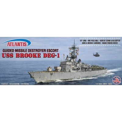 PopMarket - USS Brooke (DEG-1) Guided Missile Destroyer Escort 1/311 Scale Model Kit - COLLECTIBLES - Multicolor PopMarket - USS Brooke (DEG-1) Guided Missile Destroyer Escort 1/311 Scale Model Kit - COLLECTIBLES - Multicolor