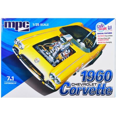 Skill 2 Model Kit 1960 Chevrolet Corvette 7-in-1 Kit 1/25 Scale Model by MPC Skill 2 Model Kit 1960 Chevrolet Corvette 7-in-1 Kit 1/25 Scale Model by MPC