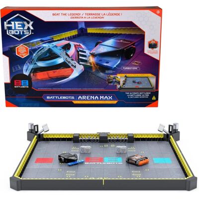 HEXBUG - HEX BOTS BattleBots Arena MAX (50% Larger Arena) Remote Control Robots, 30+ Custom Parts, Includes Tombstone, Ages 8+ - Multi HEXBUG - HEX BOTS BattleBots Arena MAX (50% Larger Arena) Remote Control Robots, 30+ Custom Parts, Includes Tombstone, Ages 8+ - Multi
