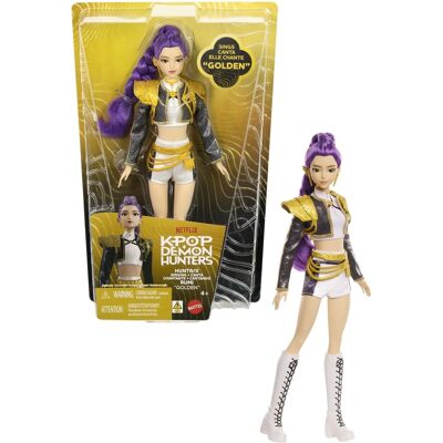 Mattel - KPop Demon Hunters HUNTR/X: Rumi “Golden" Singing Doll (KPDH) - COLLECTIBLES - Multicolor Mattel - KPop Demon Hunters HUNTR/X: Rumi “Golden" Singing Doll (KPDH) - COLLECTIBLES - Multicolor