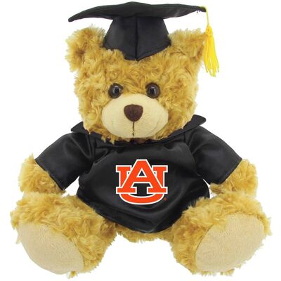 Jardine - /Brown Auburn Tigers 12'' Graduation Plush Bear - Navy Jardine - /Brown Auburn Tigers 12'' Graduation Plush Bear - Navy