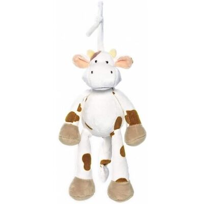 TriAction Toys - Teddykompaniet Diinglisar Collection 10 Inch Musical Plush Animal Cow - White TriAction Toys - Teddykompaniet Diinglisar Collection 10 Inch Musical Plush Animal Cow - White