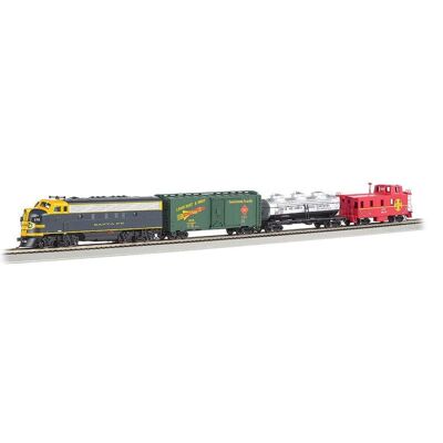 Bachmann - Trains HO Scale Thunder Chief - Ready To Run Electric Train Set w/ Sound Value Equipped Locomotive Bachmann - Trains HO Scale Thunder Chief - Ready To Run Electric Train Set w/ Sound Value Equipped Locomotive
