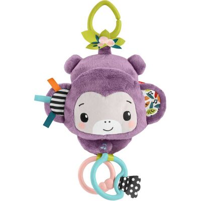 Fisher Price - Sing & Go Purple Monkey Stroller Toy - COLLECTIBLES - Multicolor Fisher Price - Sing & Go Purple Monkey Stroller Toy - COLLECTIBLES - Multicolor