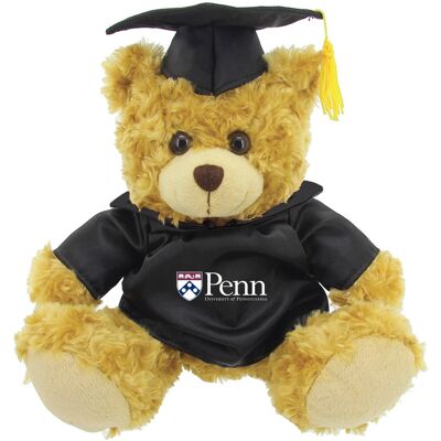 Jardine - /Brown Pennsylvania Quakers 12'' Graduation Plush Bear - Black Jardine - /Brown Pennsylvania Quakers 12'' Graduation Plush Bear - Black