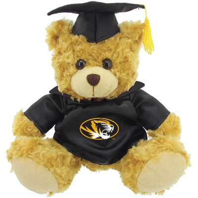 Jardine - /Brown Missouri Tigers 12'' Graduation Plush Bear - Black Jardine - /Brown Missouri Tigers 12'' Graduation Plush Bear - Black