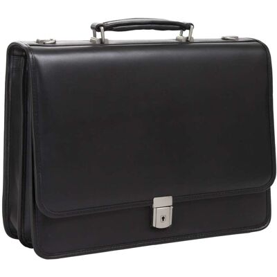McKleinUSA - Lexington Flapover Double-Compartment Briefcase - Black McKleinUSA - Lexington Flapover Double-Compartment Briefcase - Black