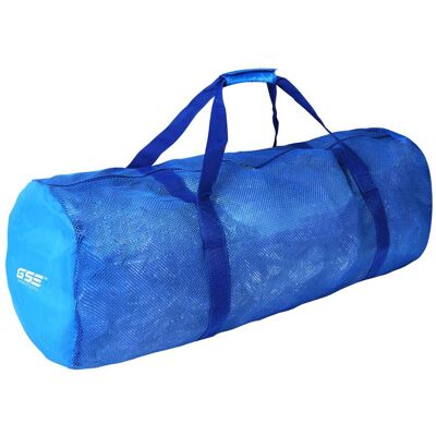 GSE Games & Sports Expert - Large Mesh Sports Equipment Duffel Bag, Scuba Bag with Zipper for Diving Equipment,Gym Gear( - Blue GSE Games & Sports Expert - Large Mesh Sports Equipment Duffel Bag, Scuba Bag with Zipper for Diving Equipment,Gym Gear( - Blue