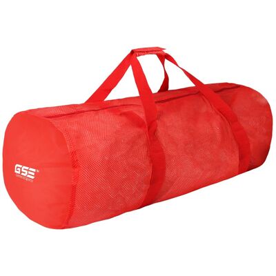 GSE Games & Sports Expert - Large Mesh Sports Equipment Duffel Bag, Scuba Bag with Zipper for Diving Equipment,Gym Gear( - Red GSE Games & Sports Expert - Large Mesh Sports Equipment Duffel Bag, Scuba Bag with Zipper for Diving Equipment,Gym Gear( - Red