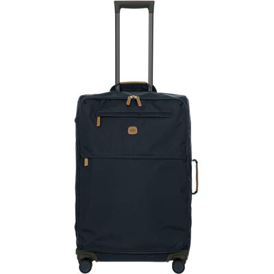 Bric's - X-travel Softside 27" Checked Spinner Luggage - Navy Bric's - X-travel Softside 27" Checked Spinner Luggage - Navy