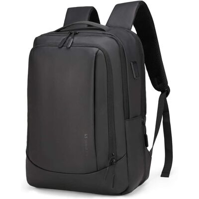 Unique Bargains - 35L Expandable Travel Backpack, 17" Laptop, USB-C Charging, TSA Approved Carry On Business Bag - Black Unique Bargains - 35L Expandable Travel Backpack, 17" Laptop, USB-C Charging, TSA Approved Carry On Business Bag - Black