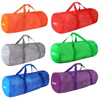 GSE Games & Sports Expert - Large Mesh Sports Equipment Duffel Bag, Scuba Bag with Zipper for Diving Equipment,Gym Gear(,6 Pack) - multi-color GSE Games & Sports Expert - Large Mesh Sports Equipment Duffel Bag, Scuba Bag with Zipper for Diving Equipment,Gym Gear(,6 Pack) - multi-color