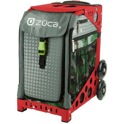 Zuca - Sport Paintball Insert Bag (Camo w/ Gray Dots) w/ Frame - Red Zuca - Sport Paintball Insert Bag (Camo w/ Gray Dots) w/ Frame - Red