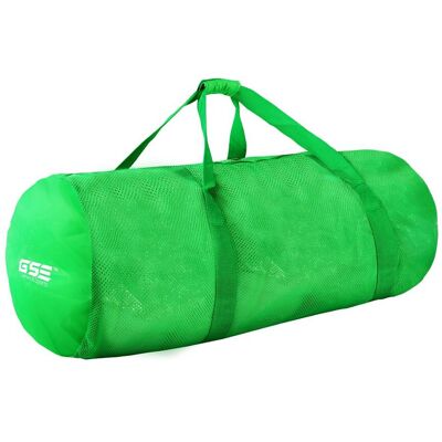 GSE Games & Sports Expert - Large Mesh Sports Equipment Duffel Bag, Scuba Bag with Zipper for Diving Equipment,Gym Gear( - Green GSE Games & Sports Expert - Large Mesh Sports Equipment Duffel Bag, Scuba Bag with Zipper for Diving Equipment,Gym Gear( - Green