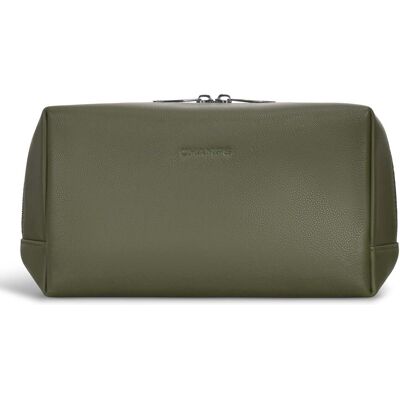 Champs - Onyx Collection Leather Toiletry Bag - Khaki Champs - Onyx Collection Leather Toiletry Bag - Khaki