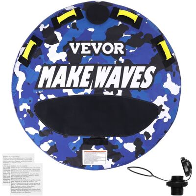 VEVOR - Towable Tube for Boating, 340 lbs, 1-2 Riders Inflatable Boat Tubes and Towables, 51.8" Round Water Sport Towable Tube - Orange VEVOR - Towable Tube for Boating, 340 lbs, 1-2 Riders Inflatable Boat Tubes and Towables, 51.8" Round Water Sport Towable Tube - Orange