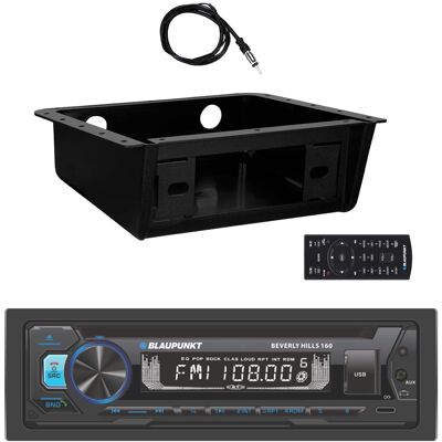 Blaupunkt - Beverly Hills 150 Single DIN Bluetooth DVD/CD Player Receiver w/Under Dash Install Kit, 22" Radio Antenna Blaupunkt - Beverly Hills 150 Single DIN Bluetooth DVD/CD Player Receiver w/Under Dash Install Kit, 22" Radio Antenna