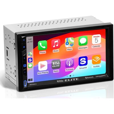 Audio - BOSS Elite Double-DIN Car Stereo Apple CarPlay Android Auto, 7-Inch Touchscreen, SiriusXM-Ready, Bluetooth, Built-In DSP - Black Audio - BOSS Elite Double-DIN Car Stereo Apple CarPlay Android Auto, 7-Inch Touchscreen, SiriusXM-Ready, Bluetooth, Built-In DSP - Black