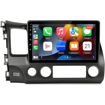 Junsun - For Honda Civic 2006-2011 10" 8 Core 4+64GB Android 15 carplay Car Stereo Radio GPS Navi WIFI RDS SWC FM BT - Black Junsun - For Honda Civic 2006-2011 10" 8 Core 4+64GB Android 15 carplay Car Stereo Radio GPS Navi WIFI RDS SWC FM BT - Black