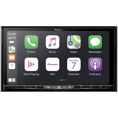 Pioneer - 7" Car In-Dash Unit Double DIN NEX DVD Receiver Wireless CarPlay, Android Auto - Black Pioneer - 7" Car In-Dash Unit Double DIN NEX DVD Receiver Wireless CarPlay, Android Auto - Black