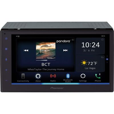 Pioneer - 6.8" Android Auto and Apple CarPlay Bluetooth Digital Media (DM) Receiver - Black Pioneer - 6.8" Android Auto and Apple CarPlay Bluetooth Digital Media (DM) Receiver - Black