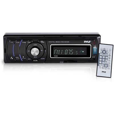 Pyle - Premium Upgraded Car Stereo - Media Radio, Headunit Receiver, LCD Digital Display, AM- FM Radio, Multimedia Aux MP3 Pyle - Premium Upgraded Car Stereo - Media Radio, Headunit Receiver, LCD Digital Display, AM- FM Radio, Multimedia Aux MP3