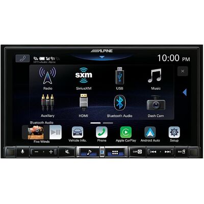 Alpine - 7" Android Auto and Apple CarPlay Bluetooth Digital Media Receiver - Black Alpine - 7" Android Auto and Apple CarPlay Bluetooth Digital Media Receiver - Black