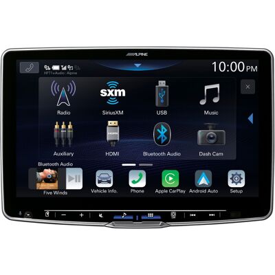 Alpine - 11" Android Auto and Apple CarPlay Bluetooth Digital Media Receiver - Black Alpine - 11" Android Auto and Apple CarPlay Bluetooth Digital Media Receiver - Black