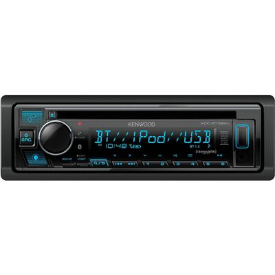 Kenwood - Bluetooth CD/Digital Media (DM) Receiver and Satellite Radio-Ready with Detachable Faceplate - Black Kenwood - Bluetooth CD/Digital Media (DM) Receiver and Satellite Radio-Ready with Detachable Faceplate - Black