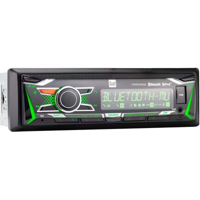 Dual - Single DIN Car Stereo Radio Receiver 12-Character LCD RGB Custom Colors Bluetooth USB AM/FM Voice Assistant - Black Dual - Single DIN Car Stereo Radio Receiver 12-Character LCD RGB Custom Colors Bluetooth USB AM/FM Voice Assistant - Black