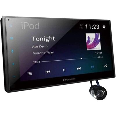 Pioneer - DMH-1800NEX 6.8" Double-DIN Digital Multimedia Receiver with Bullet Style Backup Camera - Black Pioneer - DMH-1800NEX 6.8" Double-DIN Digital Multimedia Receiver with Bullet Style Backup Camera - Black
