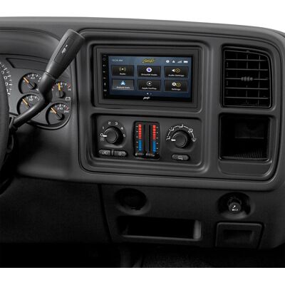 Stinger - 6.8" Android Auto/Apple CarPlay Bluetooth Digital Media Receiver for 2003-2006 Chevrolet Silverado and GMC Sierra Trucks - Black Stinger - 6.8" Android Auto/Apple CarPlay Bluetooth Digital Media Receiver for 2003-2006 Chevrolet Silverado and GMC Sierra Trucks - Black