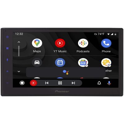 Pioneer - 6.8" Apple CarPlay/Android Auto Bluetooth Digital Media (DM) Receiver with backup camera input - Black Pioneer - 6.8" Apple CarPlay/Android Auto Bluetooth Digital Media (DM) Receiver with backup camera input - Black