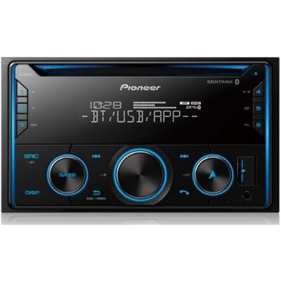 Pioneer - In-Dash Double DIN Android and iPhone Compatible Bluetooth Audio CD Receiver - Black Pioneer - In-Dash Double DIN Android and iPhone Compatible Bluetooth Audio CD Receiver - Black