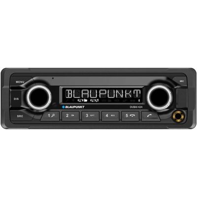 Blaupunkt - DUBAI 424 Single Din Bluetooth AM/FM Car Receiver Blaupunkt - DUBAI 424 Single Din Bluetooth AM/FM Car Receiver
