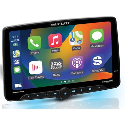 Audio - BOSS Elite Single-DIN Car Stereo Wireless Apple CarPlay Android Auto, 14-Inch Floating Touchscreen, Sirius XM-Ready - Black Audio - BOSS Elite Single-DIN Car Stereo Wireless Apple CarPlay Android Auto, 14-Inch Floating Touchscreen, Sirius XM-Ready - Black