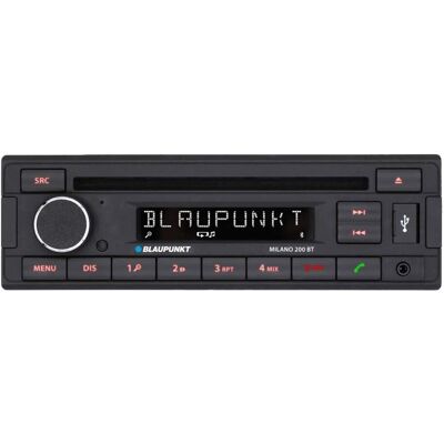 Blaupunkt - Milano 200 BT Single Din USB Bluetooth CD Stereo Receiver Blaupunkt - Milano 200 BT Single Din USB Bluetooth CD Stereo Receiver