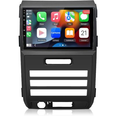 Junsun - 9 Inch 8 Core Android 15 4+64GB Carplay For Ford F150 F-150 2008-2014 Car Stereo Radio GPS Navi WIFI SWC RDS FM Bluetoot - Black Junsun - 9 Inch 8 Core Android 15 4+64GB Carplay For Ford F150 F-150 2008-2014 Car Stereo Radio GPS Navi WIFI SWC RDS FM Bluetoot - Black
