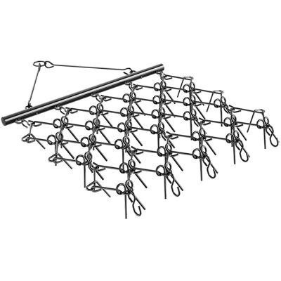 VEVOR - Drag Harrow, 5 x 4.5 ft Durable Chain Harrow with 60 Sharp Teeth, Suitable for ATV UTV Tractor, for Soil Preparation - Black VEVOR - Drag Harrow, 5 x 4.5 ft Durable Chain Harrow with 60 Sharp Teeth, Suitable for ATV UTV Tractor, for Soil Preparation - Black