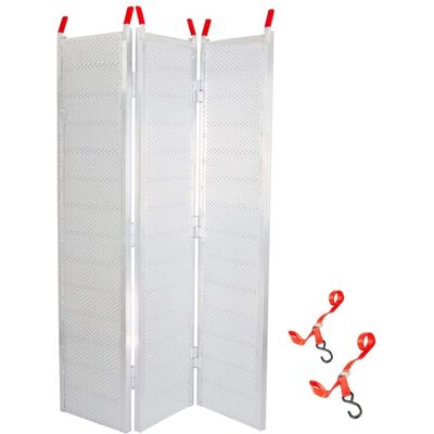 Black Widow - 6’ 5” Punch Plate Aluminum Wide ATV Ramp, 1,500 Lbs Capacity - Silver Black Widow - 6’ 5” Punch Plate Aluminum Wide ATV Ramp, 1,500 Lbs Capacity - Silver