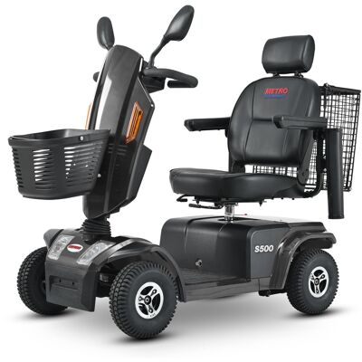 Loheer - S500 Heavy Duty Mobility Scooter Four Wheel Handicap Scooter for Seniors - Black Loheer - S500 Heavy Duty Mobility Scooter Four Wheel Handicap Scooter for Seniors - Black