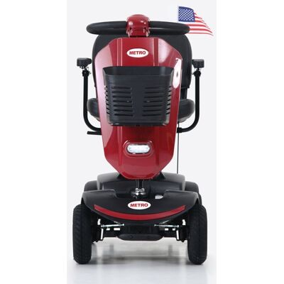 Loheer - Patriot Mobility Scooter Four Wheel Electric Medical Scooter for Seniors - Red Loheer - Patriot Mobility Scooter Four Wheel Electric Medical Scooter for Seniors - Red